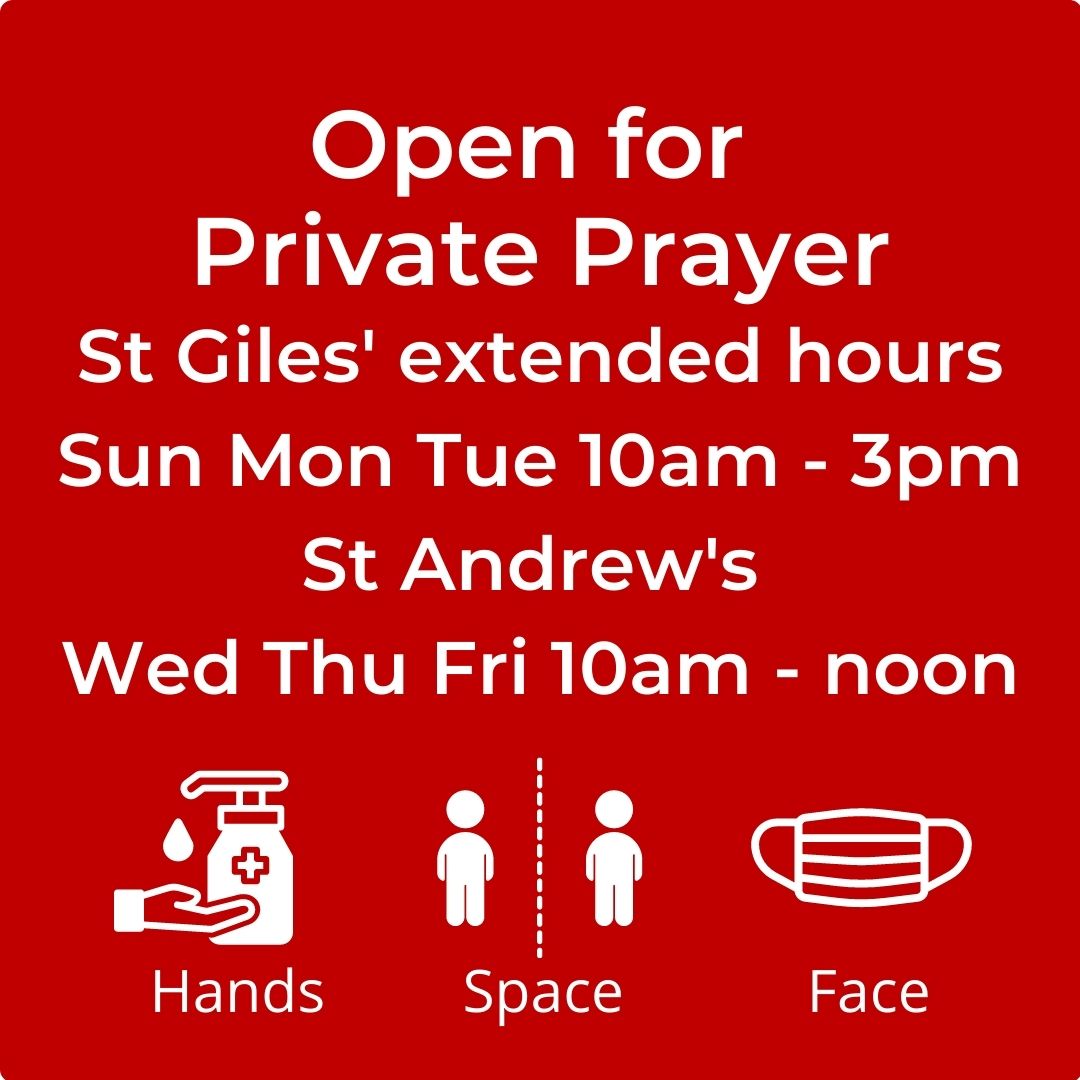 Private Prayer extended hours
