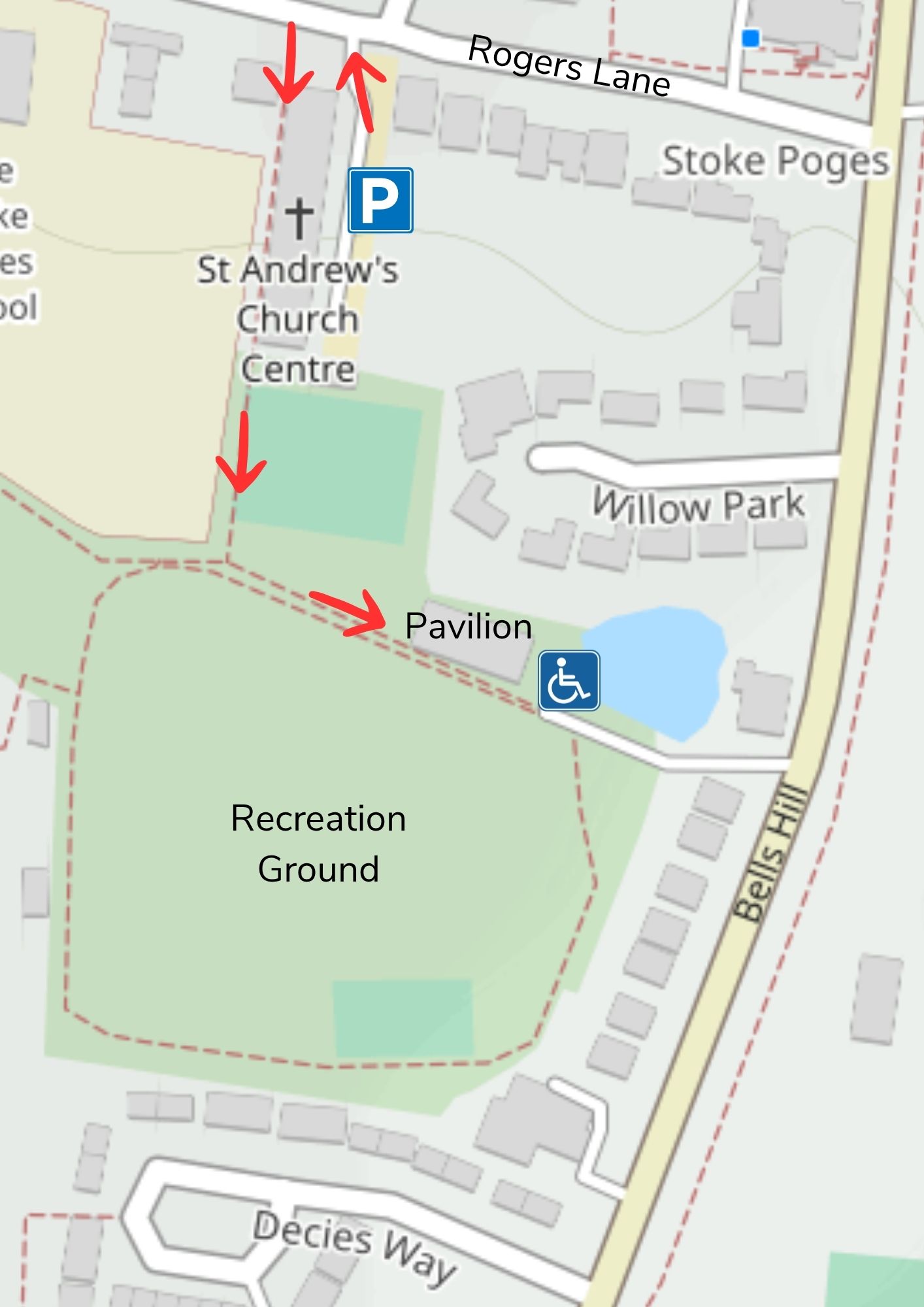 Recreation Ground map